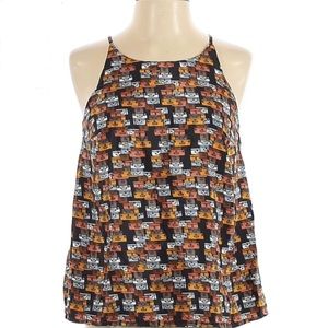 **SOLD** Anthropologie Porridge Luggage/Suitcase Tank Top M